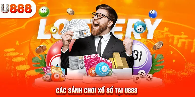 Các sảnh chơi xổ số tại U888